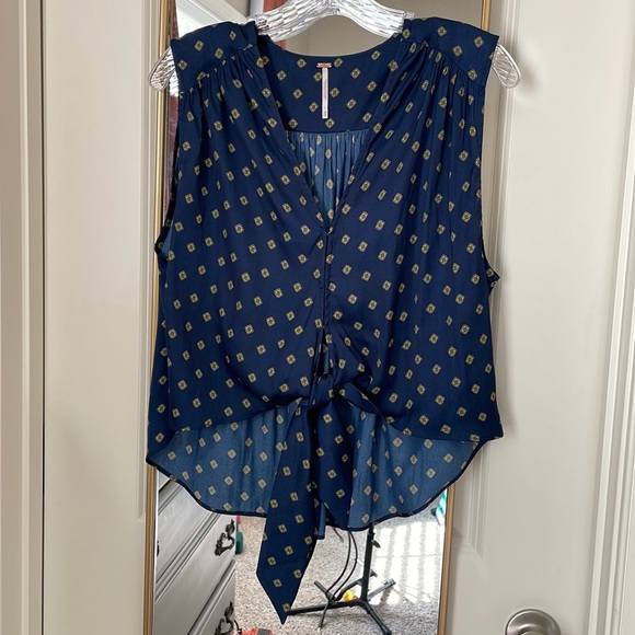 Free People Satin Blouse - Picture 1 of 3